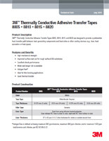 3M 8805 8810 8815 8820 - Data sheet pdf of 3M Thermally Transfer Tapes